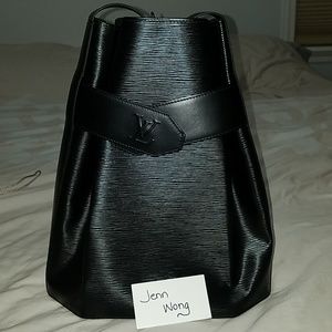 Louis Vuitton Black Epi Leather Sac D'Paule